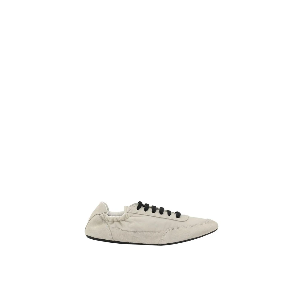 Prada Sneakers med mockadetaljer och gummisula White, Dam