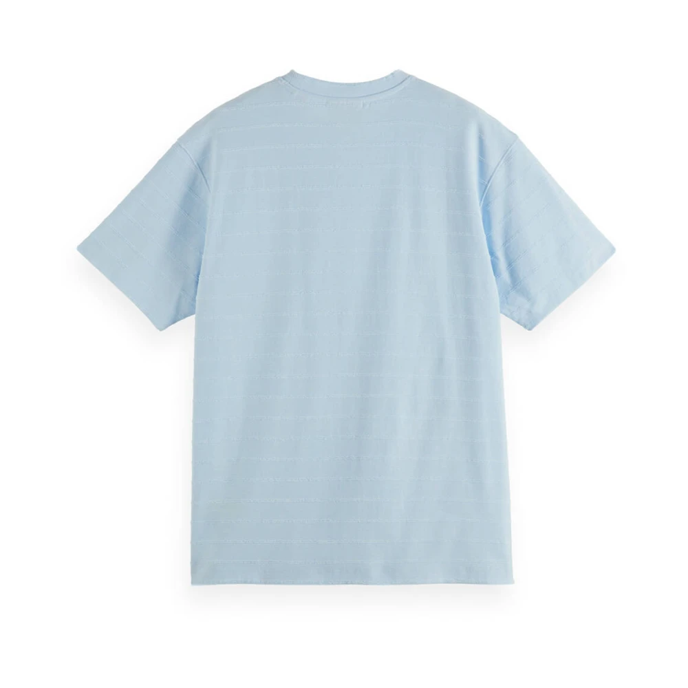 Scotch & Soda Gestreept Towelling T-shirt Blue Heren