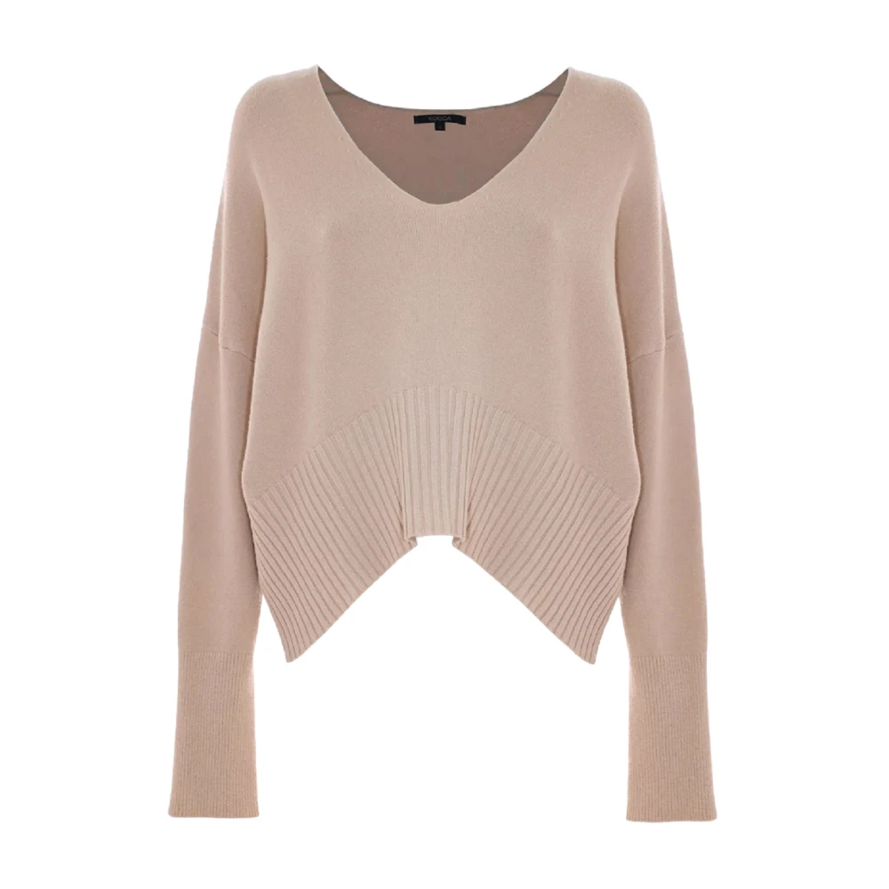 Kocca Gedrapeerd Beige Trui Beige Dames