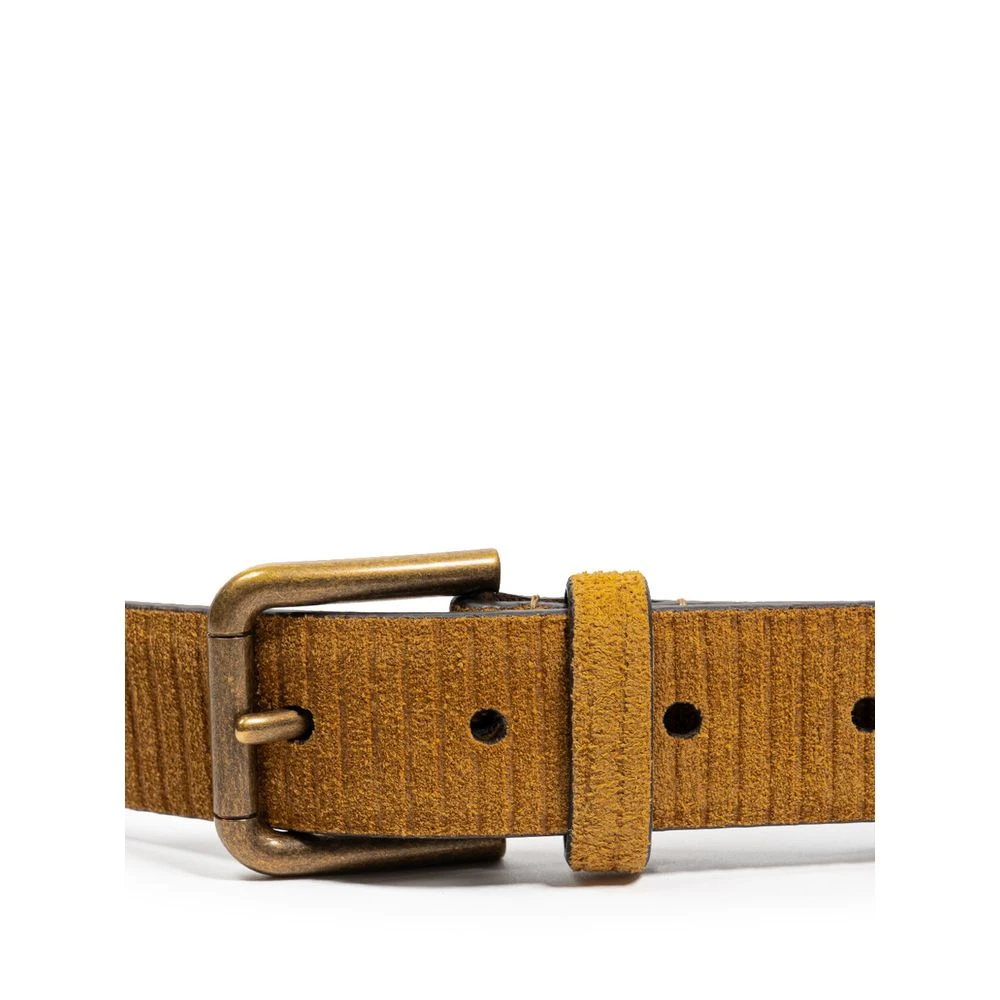 Dolce & Gabbana Bruine Leren Riem Brown Heren