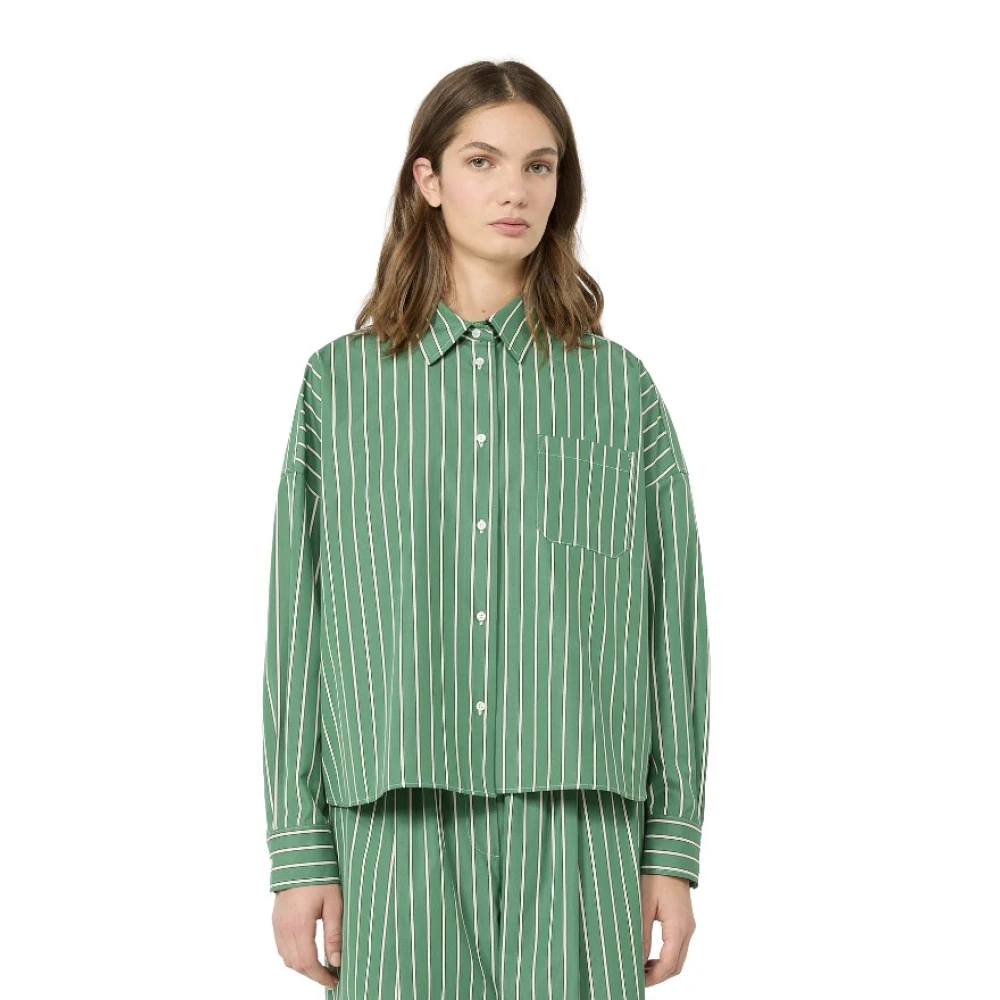 Weekend Max Mara Green Shirts - Female - Shirts - 2XS - Blouses & Shirts