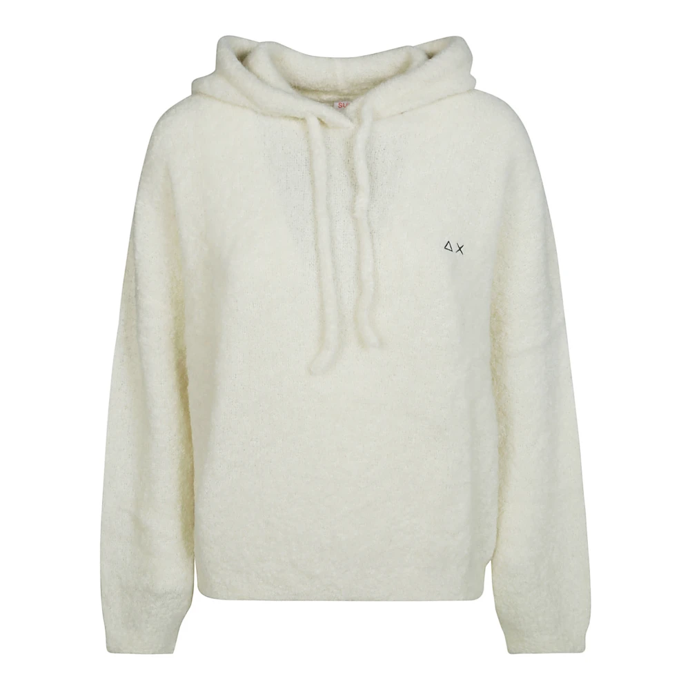 Sun68 Boucle hoodie voor stijlvol comfort Beige Dames