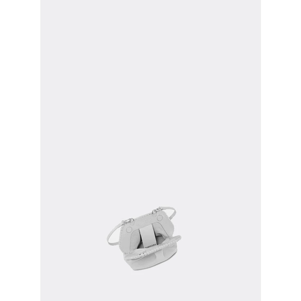 THEMOIRè Eco Stof Clutch Tas Magnetische Sluiting White Dames
