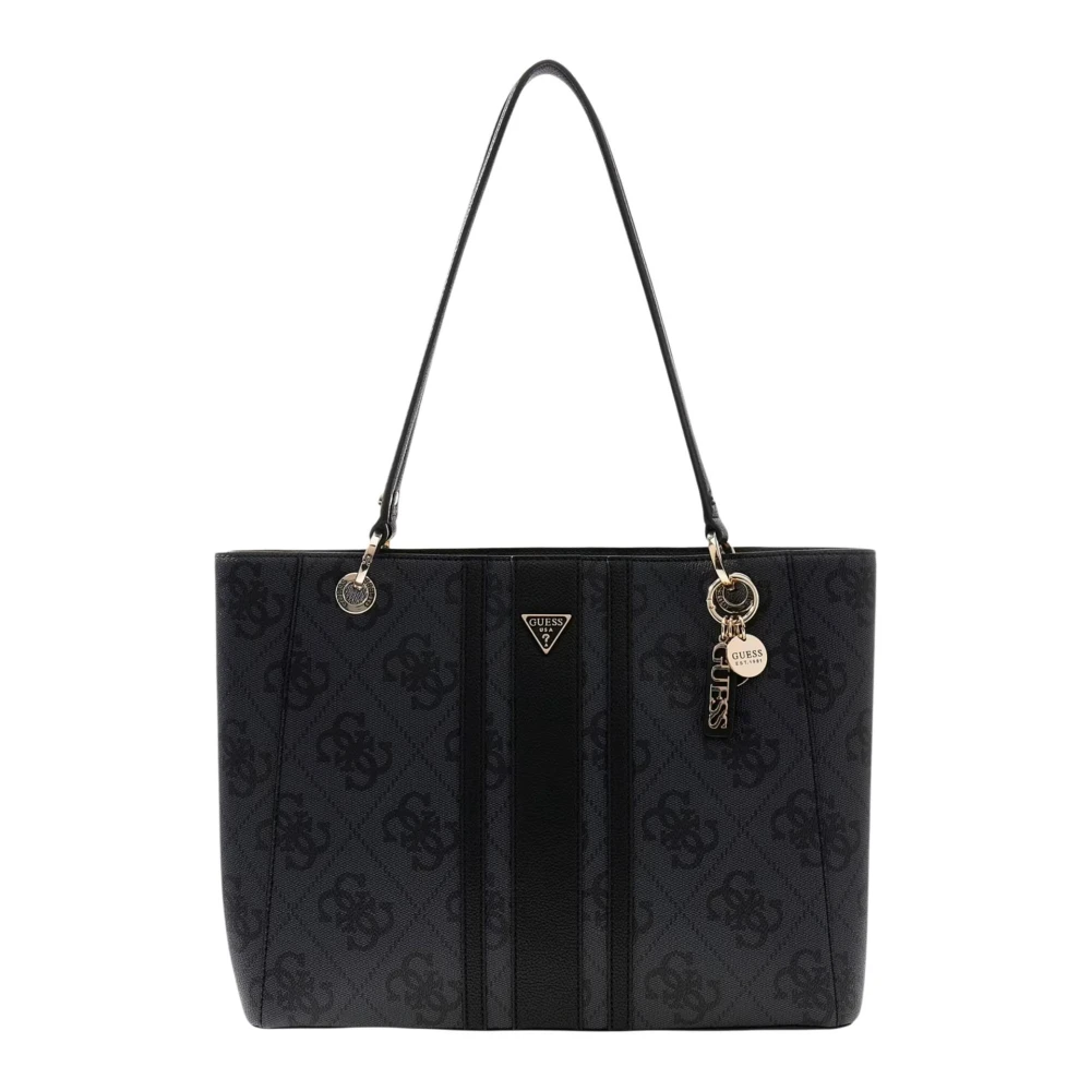 Guess Women's Gray Elsie Shoulder Bag - Shopping Bags - One Size - Bags
