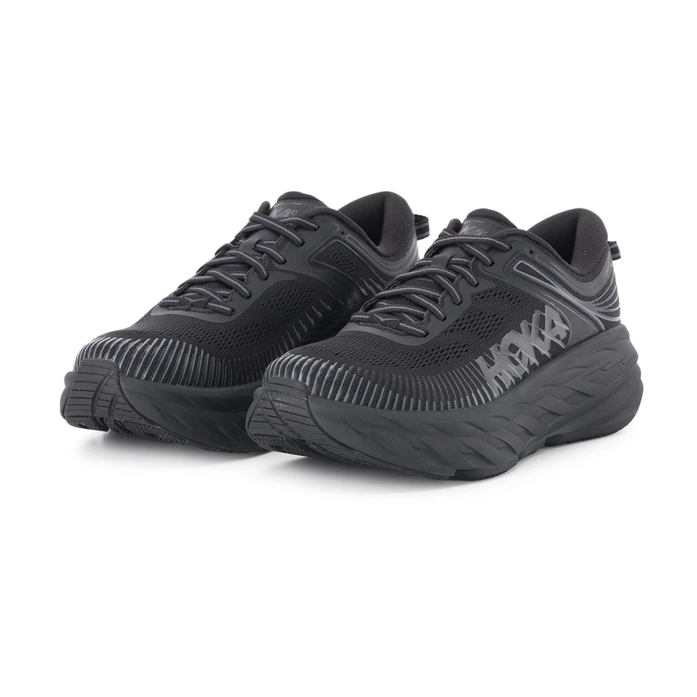 HOKA Men's Bondi 7 Lifestyle Shoes in Black, Size 7.5 - Image 9