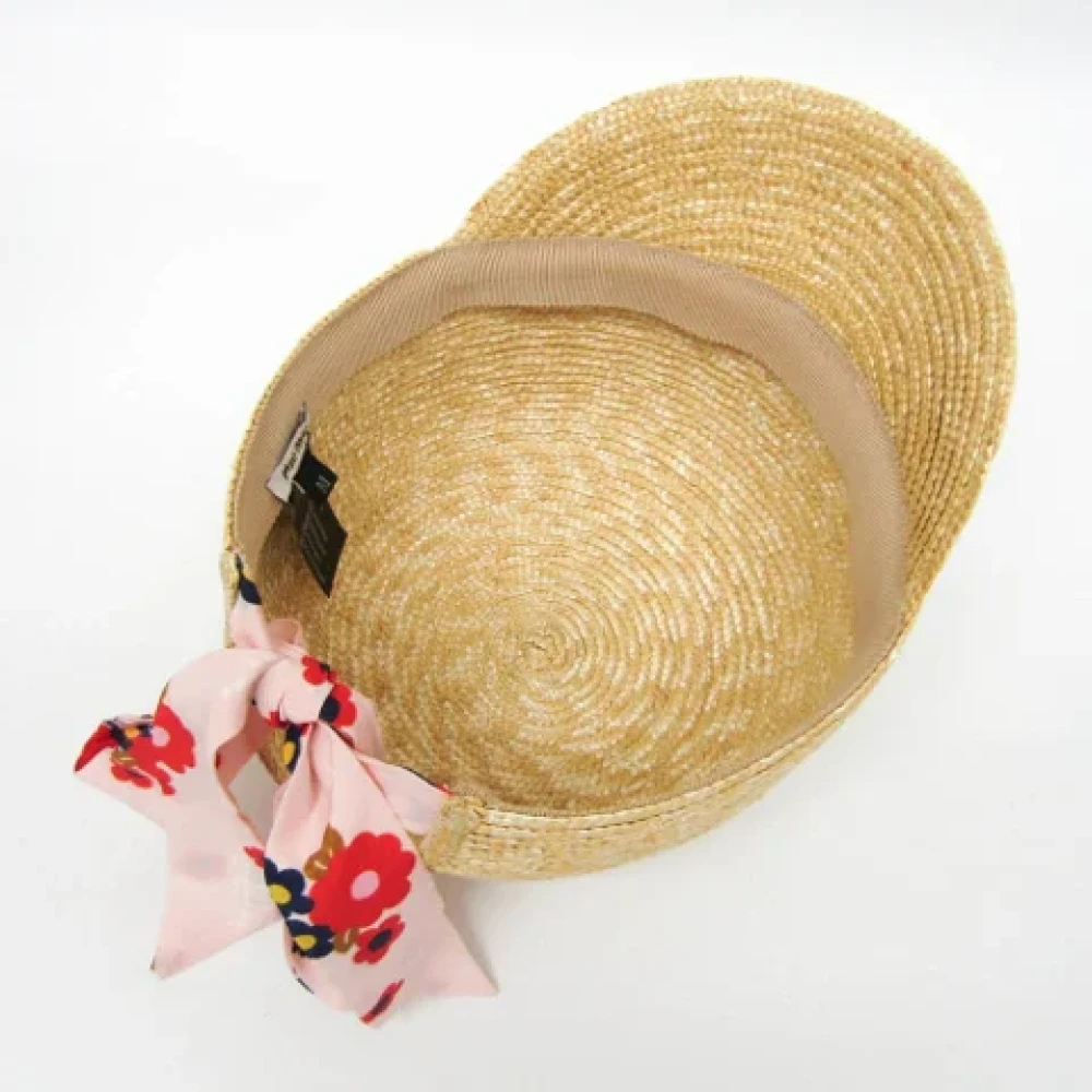 Miu Pre-owned Fabric hats Beige Dames