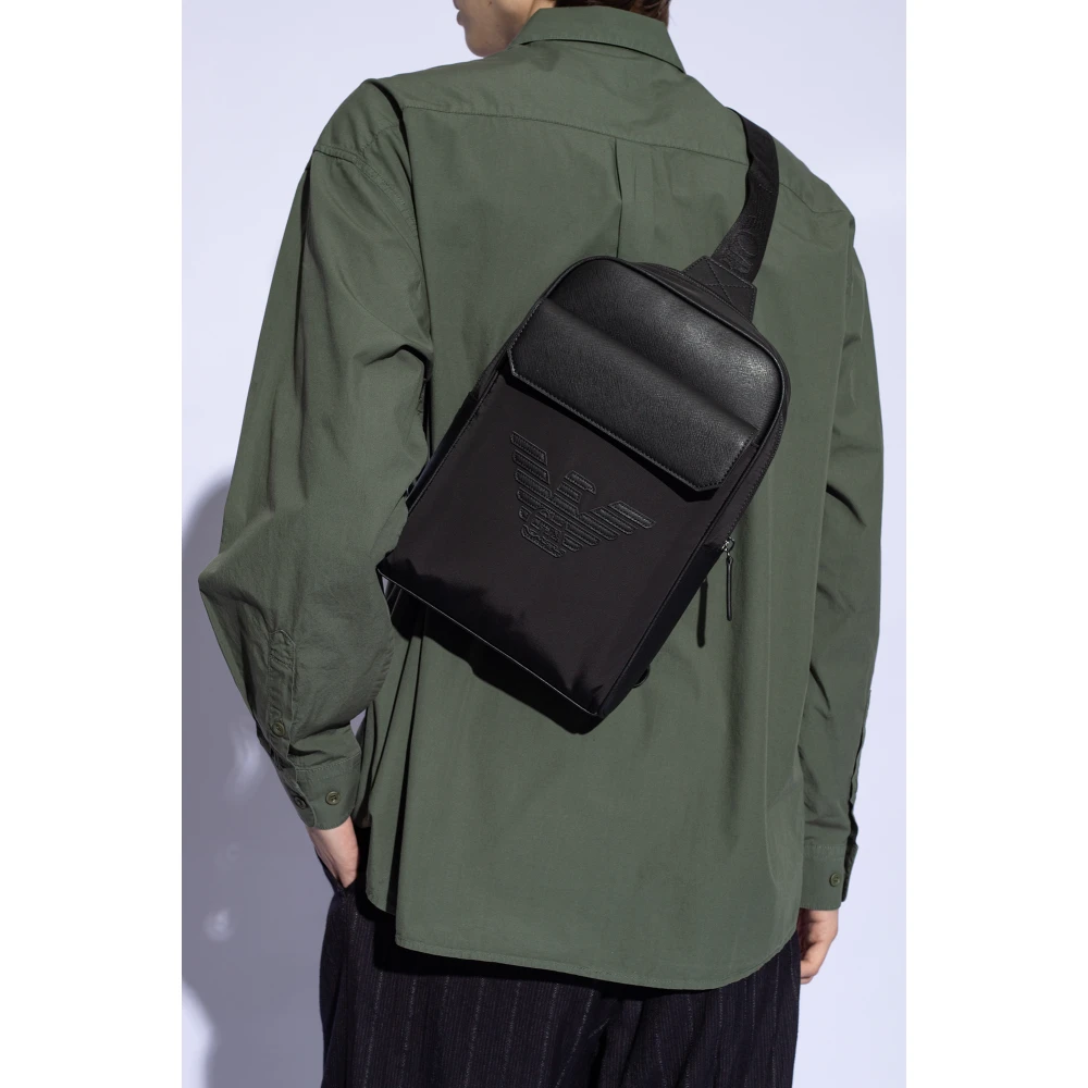 Emporio Armani Backpacks Black Heren