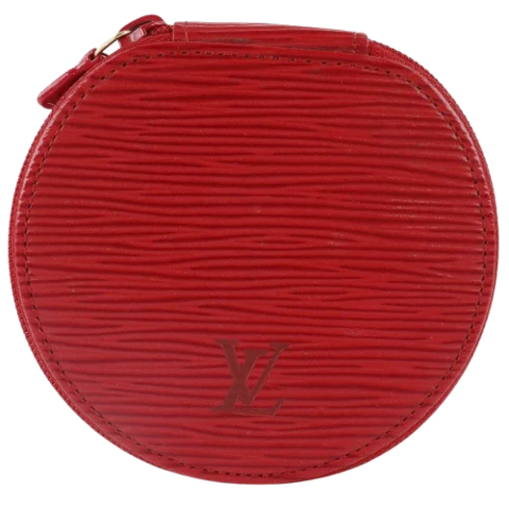 Louis Vuitton Vintage Pre-owned Leather pouches Red Dames