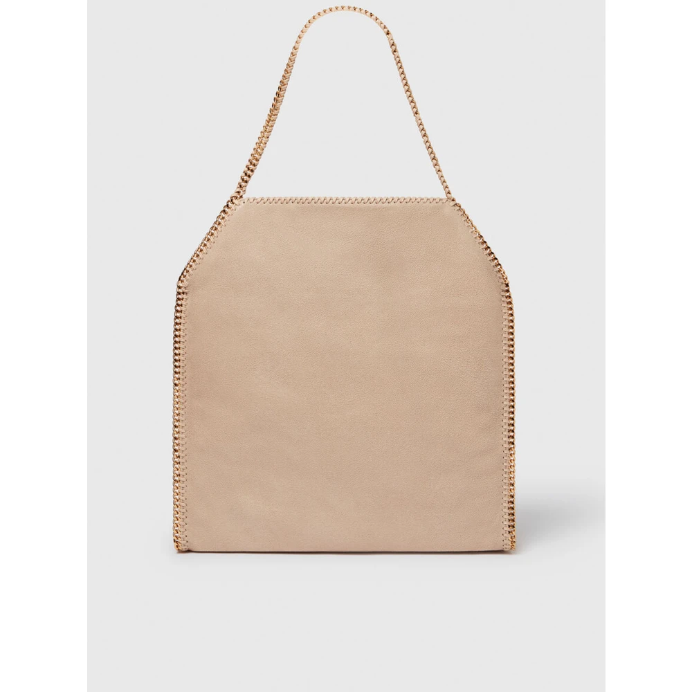 Stella Mccartney Shaggy Eco Tote met Gouden Ketting Beige Dames