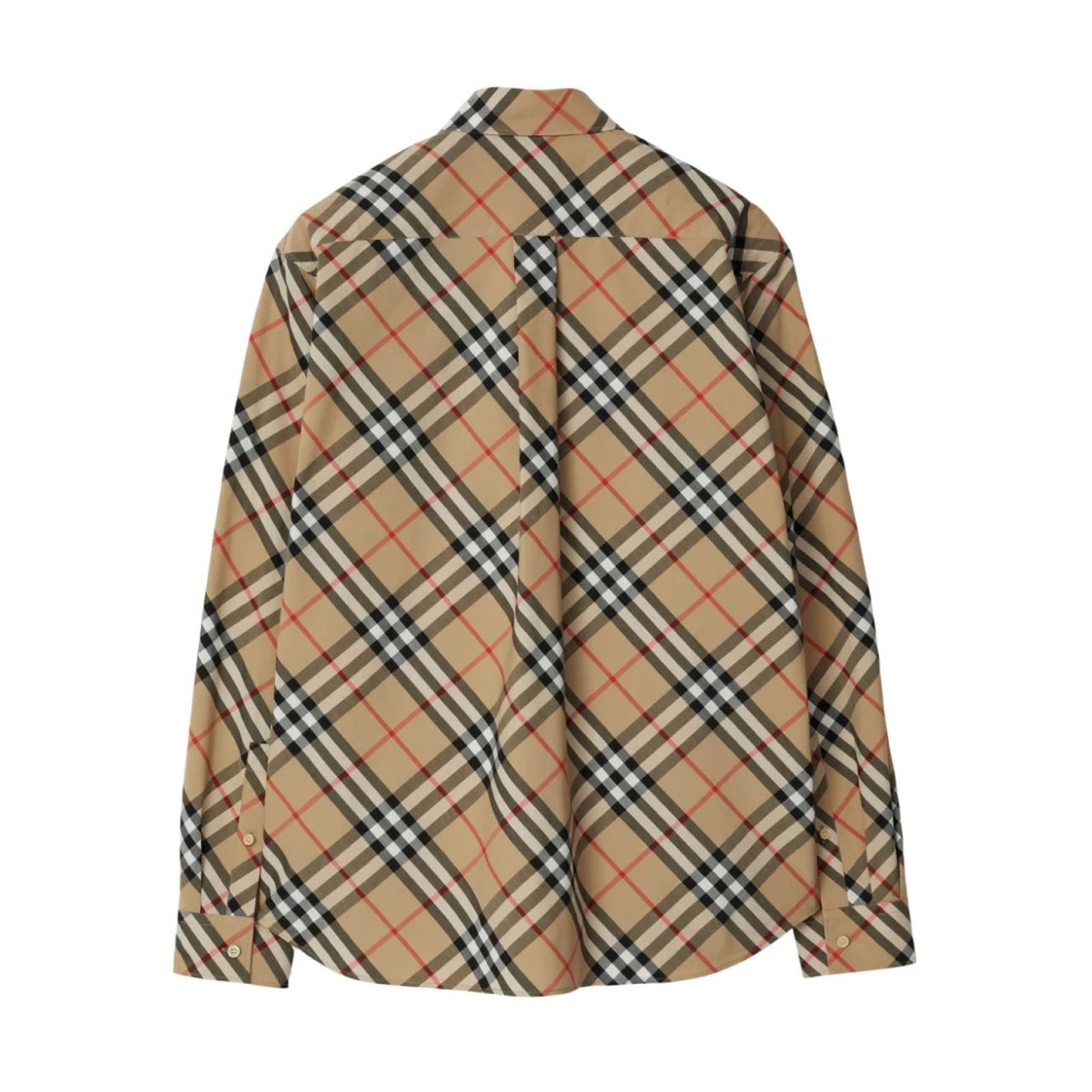 Burberry Vintage Check Patroon Grijs Overhemd Multicolor Heren