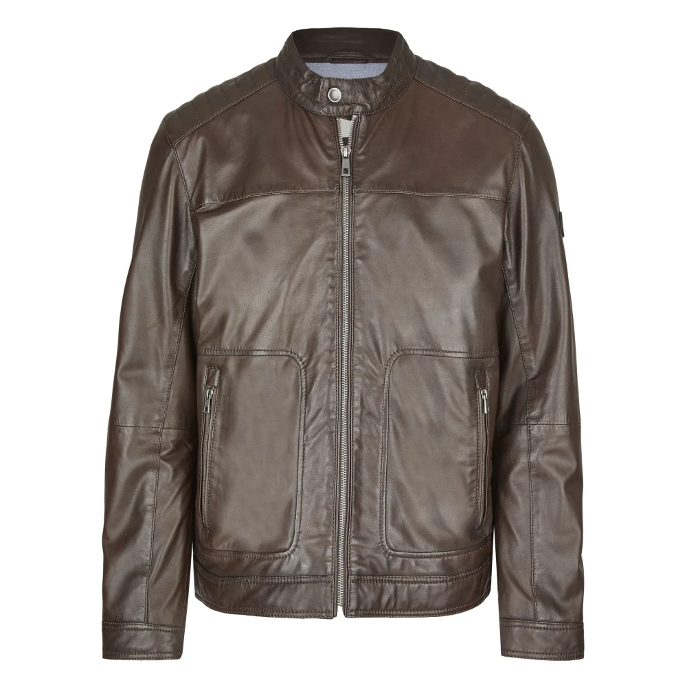 Bugatti Heren Leren Jas Claudio Brown Heren