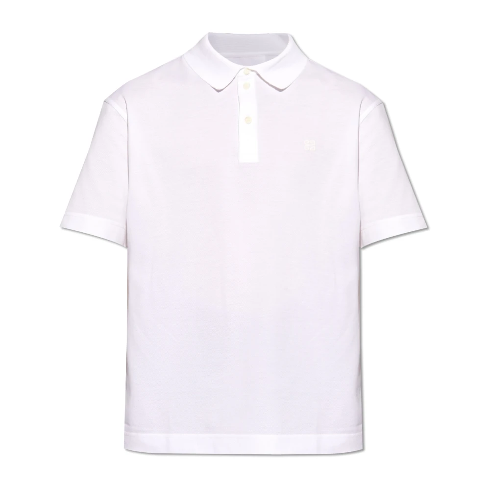 Givenchy Polo shirt met monogram White Heren