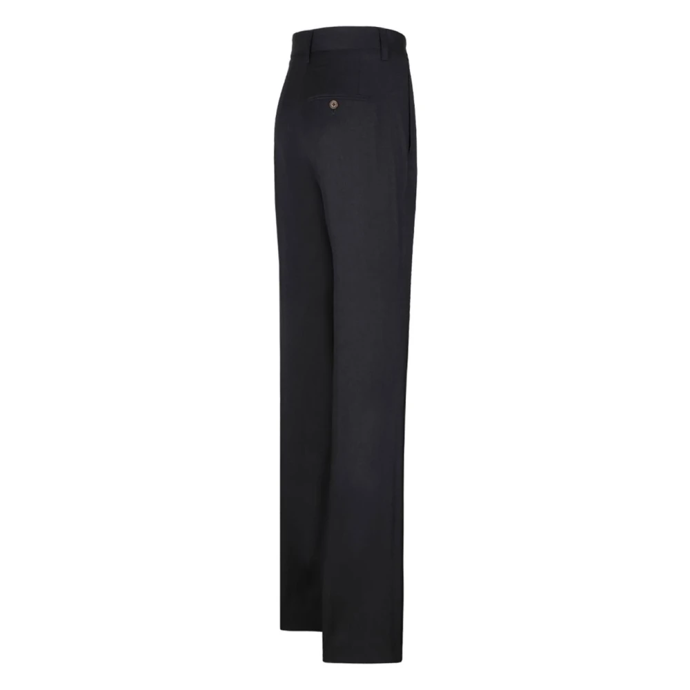 Vivienne Westwood Antracietgrijze Plooien Detail Broek Black Dames
