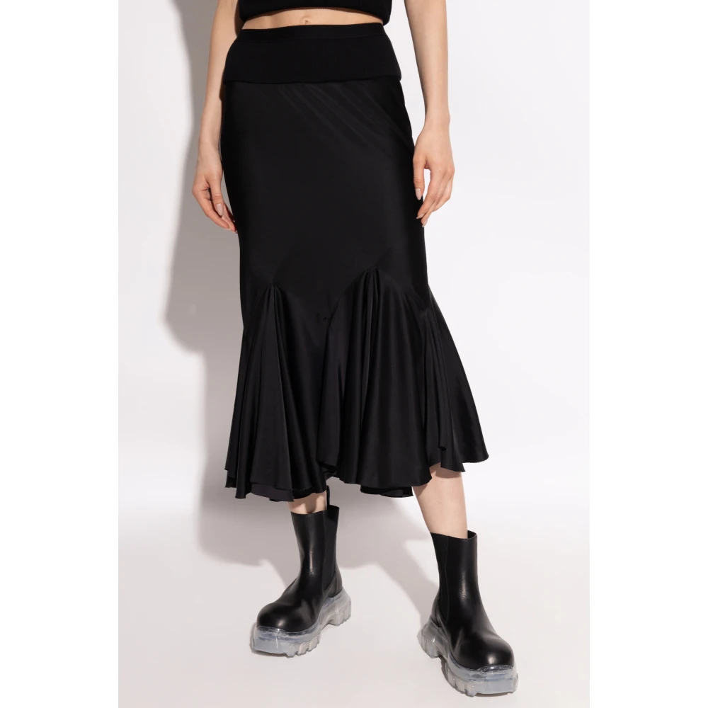 Rick Owens Skirt Divine Black Dames