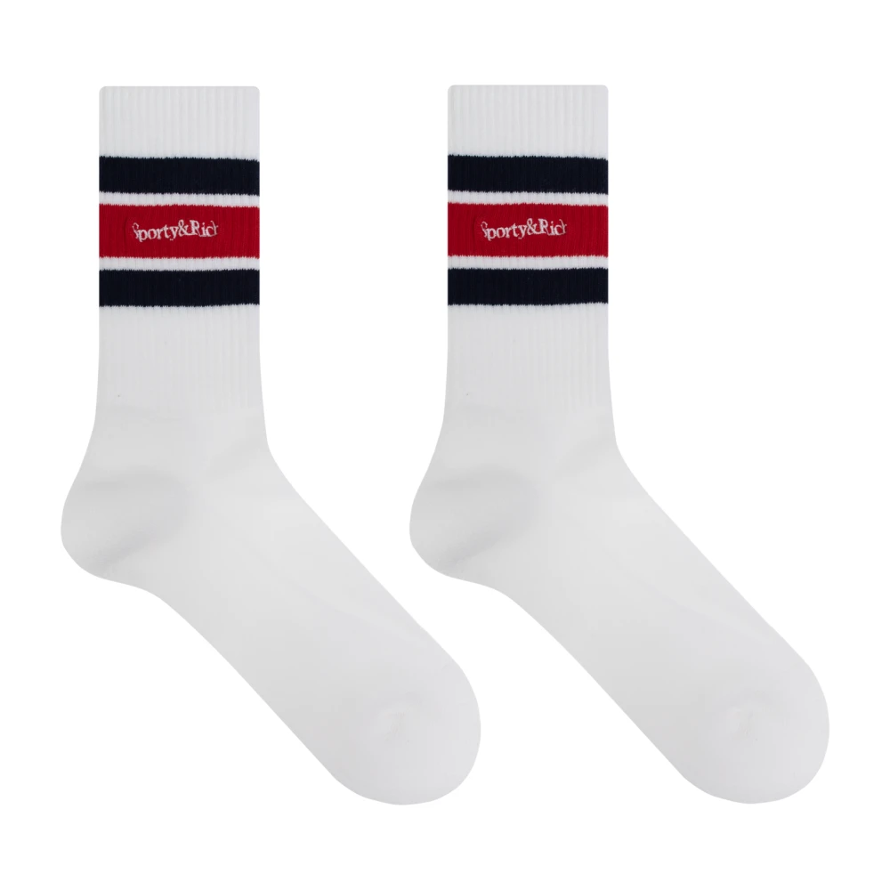 Sporty & Rich Sokken met logo White Dames