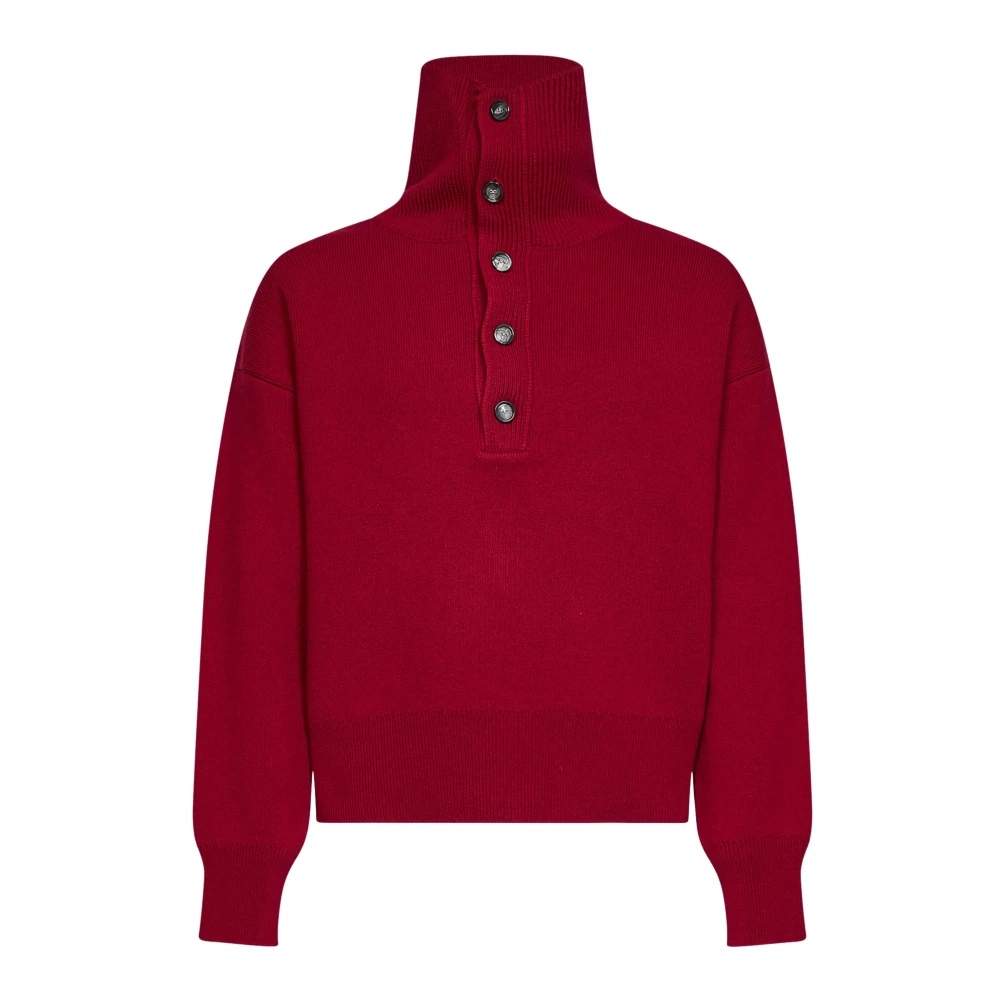 Ami Paris Uomo Rosso - Maglione Dolcevita - Knitwear - Xs