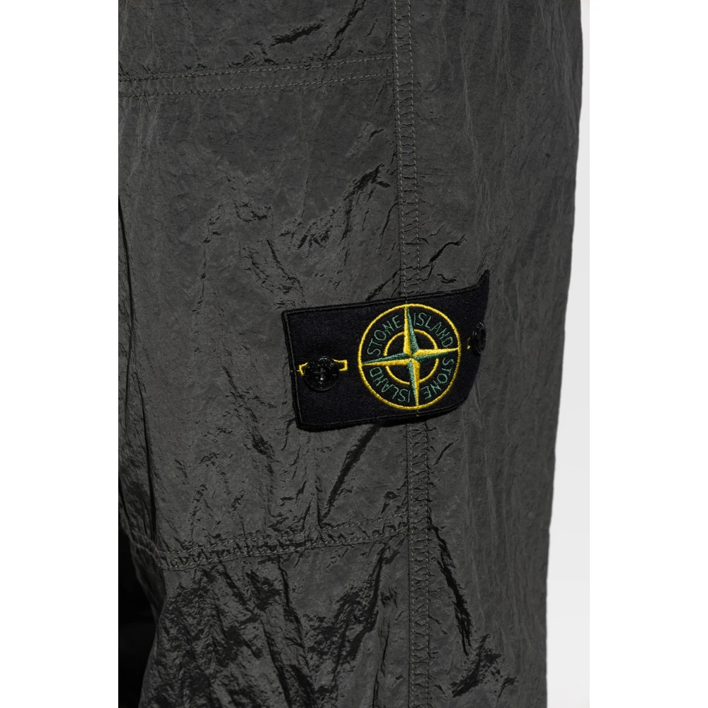 Stone Island Broek met logo Gray Heren