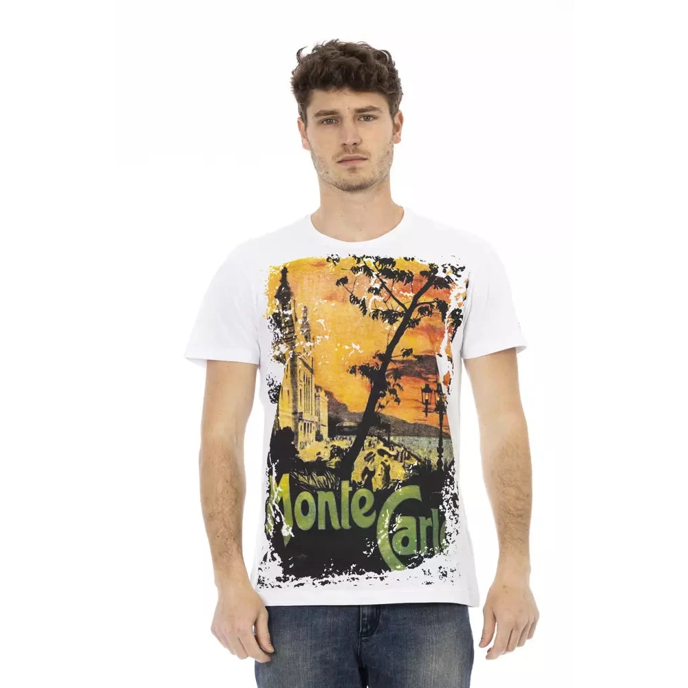 Trussardi Hombre Blanco - Action T-Shirt- Tops - Xl- Action T-Shirt