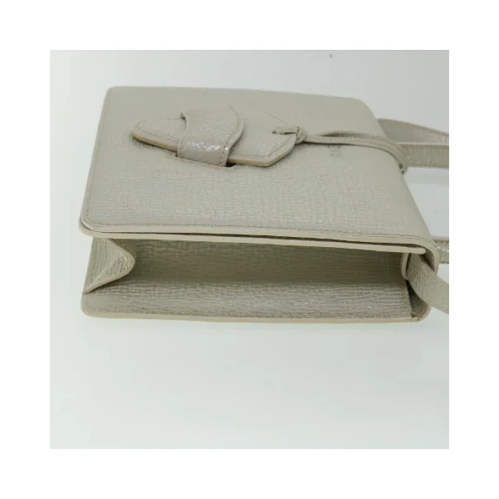 Loewe Pre-owned Leather handbags Gray Dames