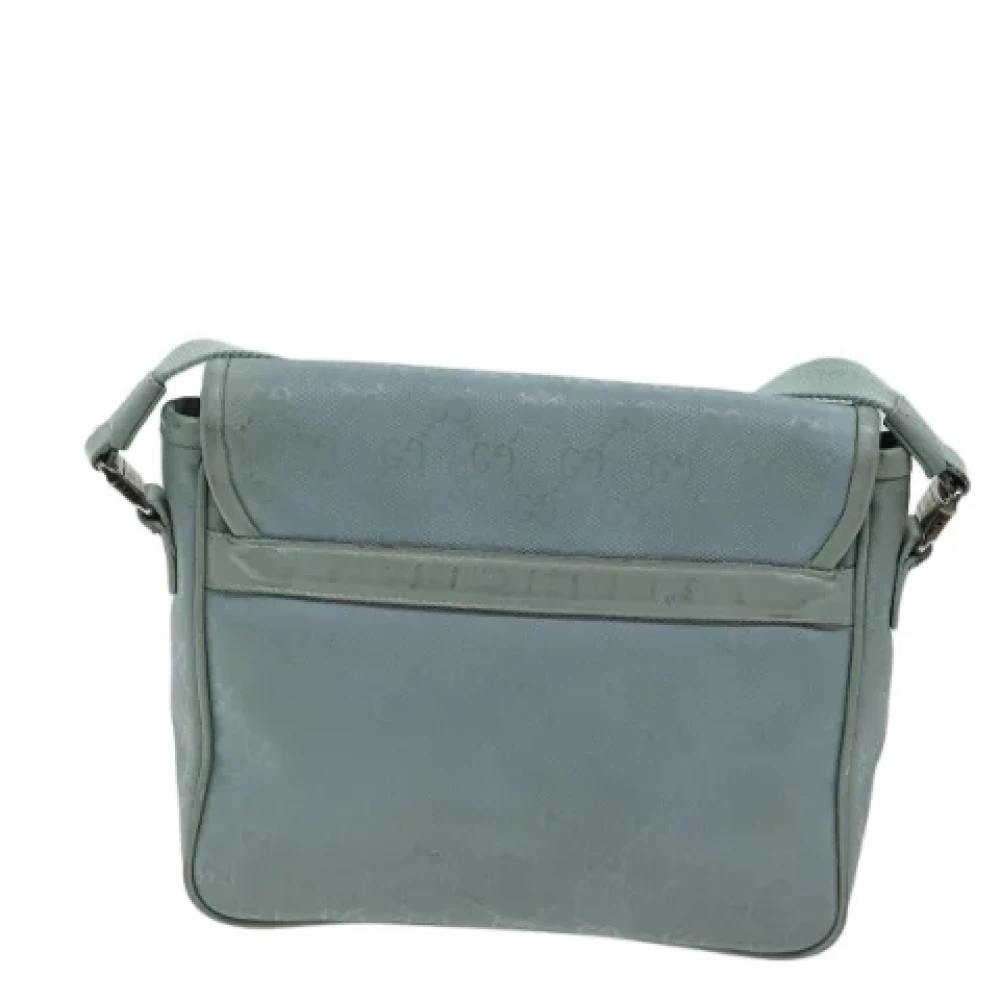 Gucci Vintage Pre-owned Canvas gucci-bags Blue Dames