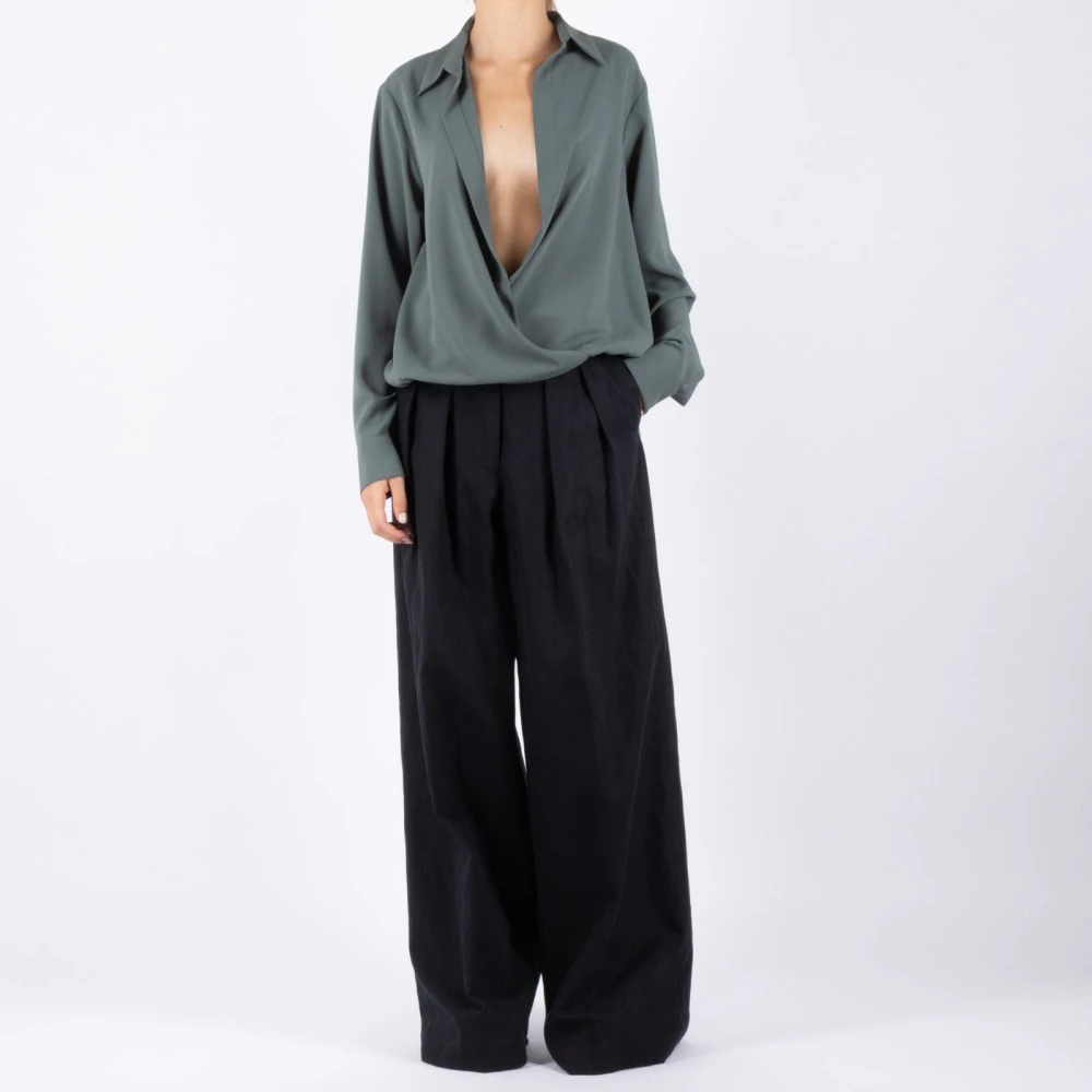 Dries Van Noten Petrolio Polyester Rok Green Dames