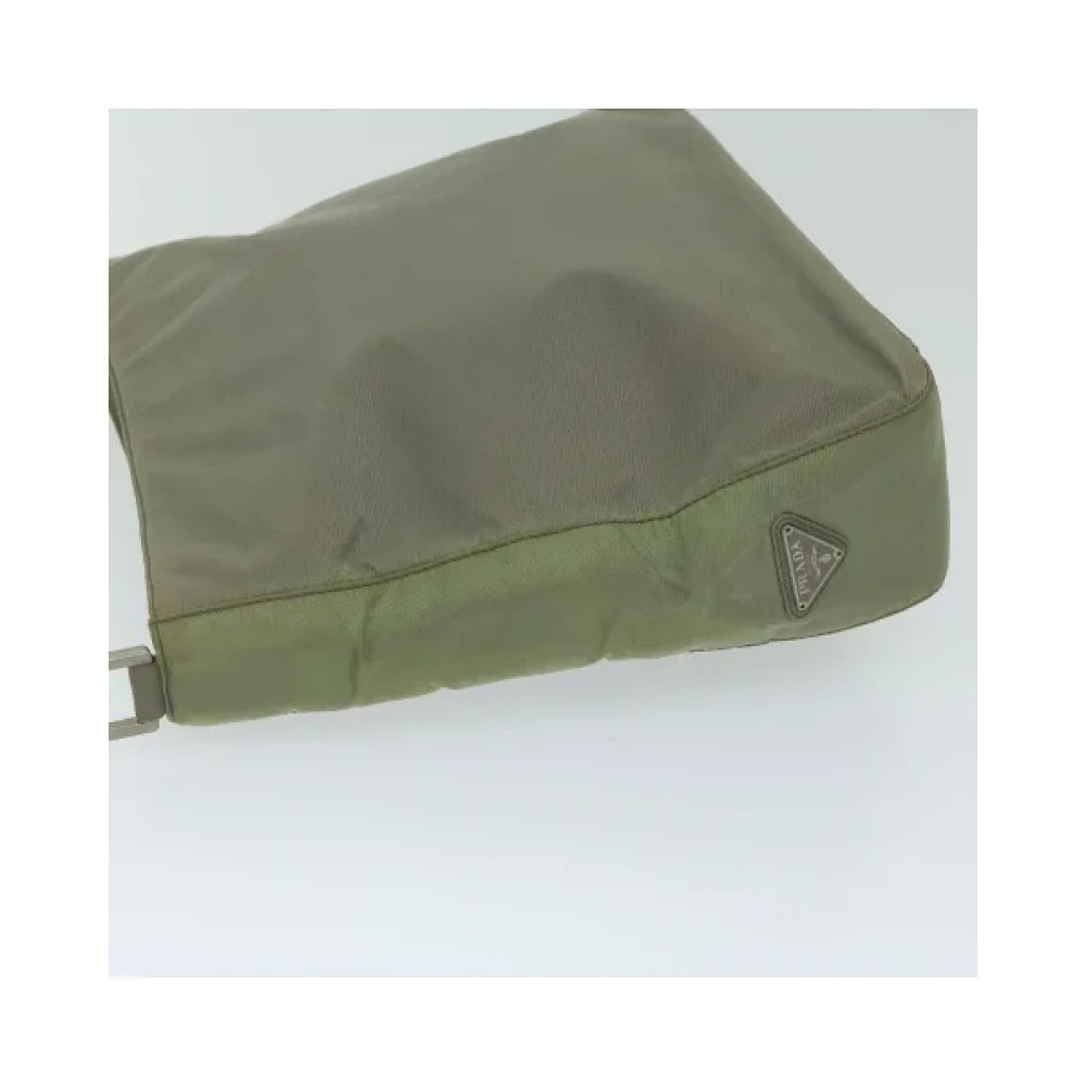 Prada Vintage Pre-owned Nylon prada-bags Green Dames