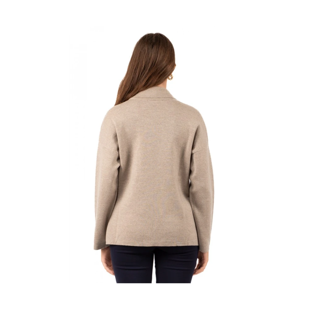 Gran Sasso Elegante Jas Brown Dames