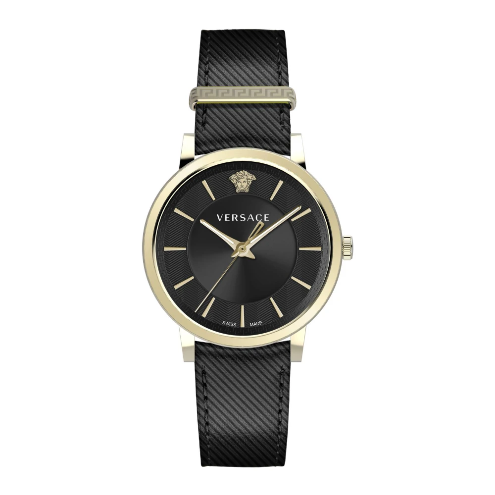Versace Men's Yellow Watches, One Size, V Circle Watch