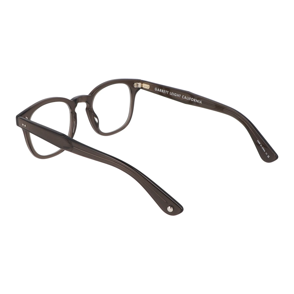 Garrett Leight Vierkante acetaat montuur zonnebril Gray Unisex