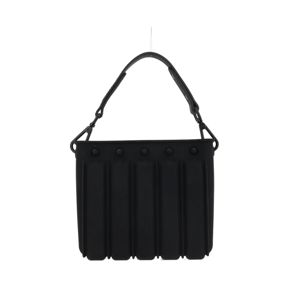 Craig Green Zwarte siliconen handtas met zwarte hardware Black Heren