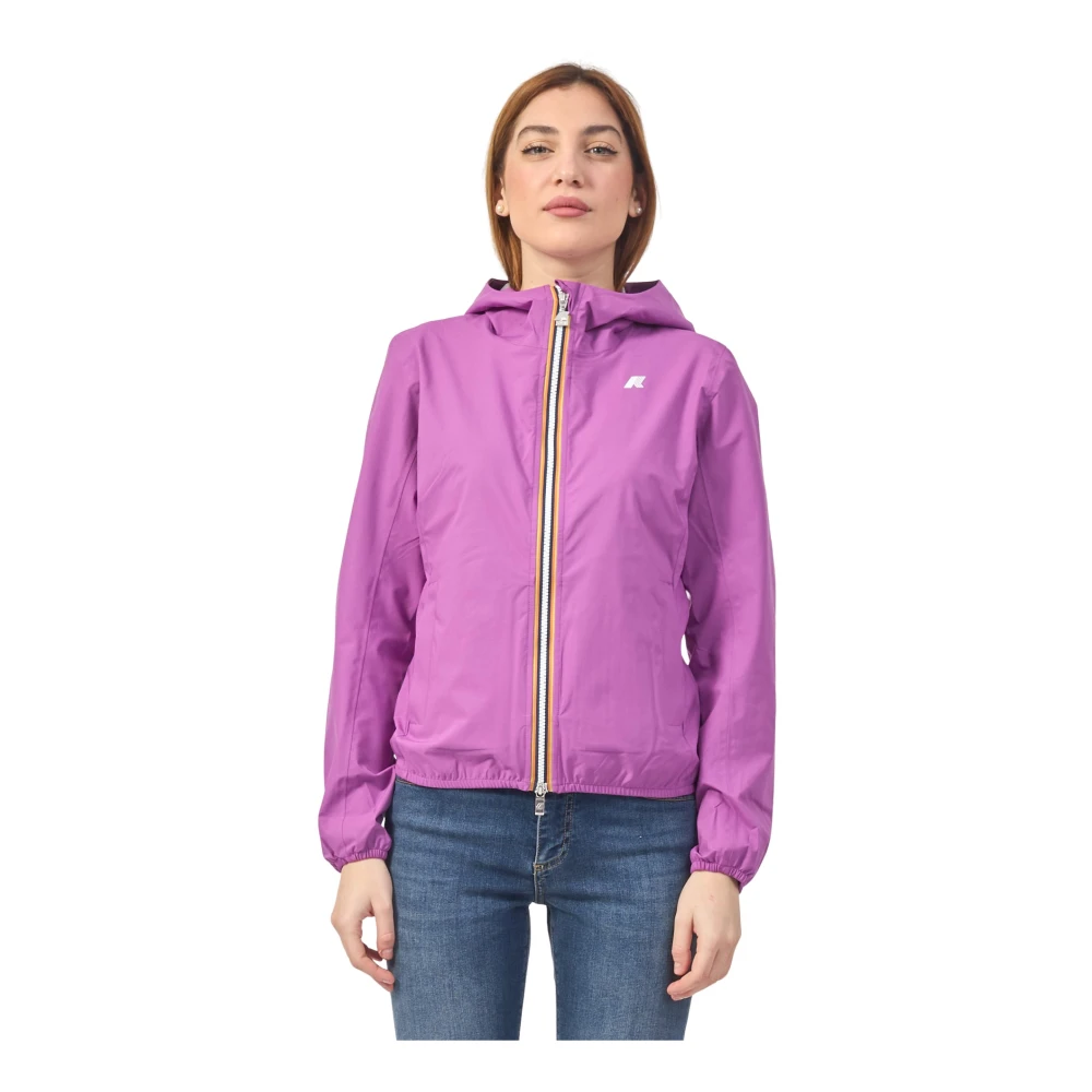 K-way Paarse Korte Jas Lily Purple Dames