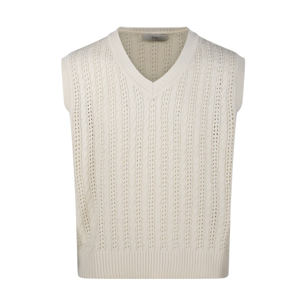 Dunst Ivory Gehaakte Knitvest Beige Heren