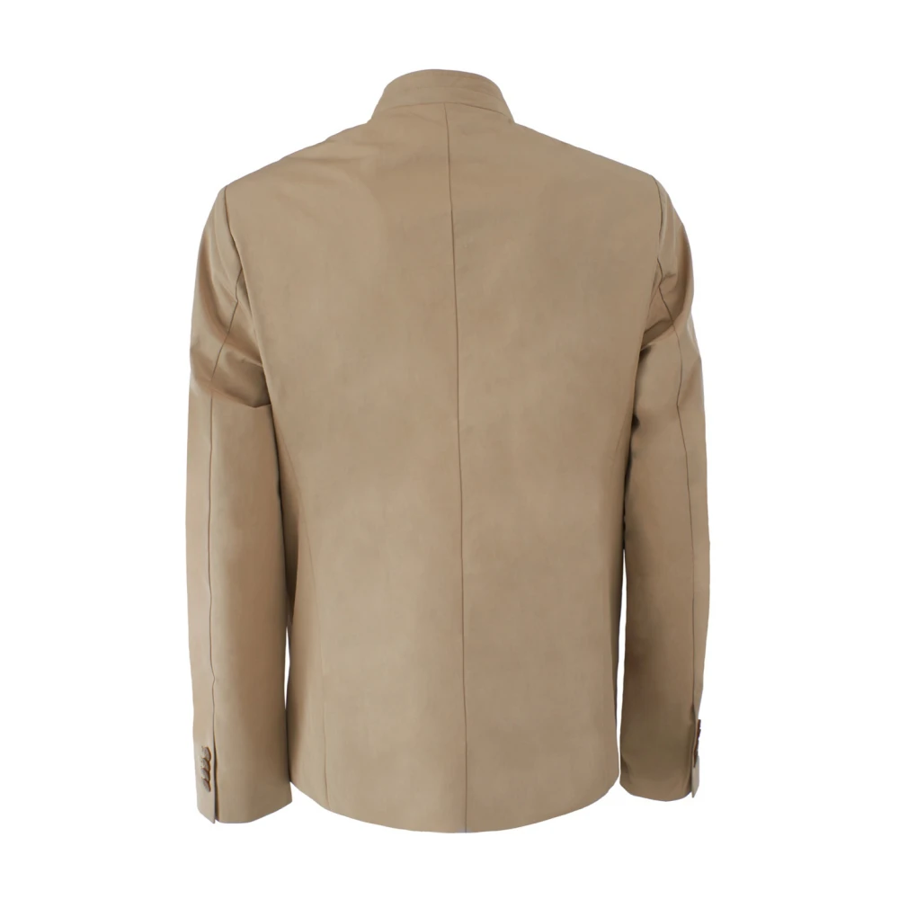 YES ZEE Kameel Synthetische Jas Mannen Beige Brown Heren