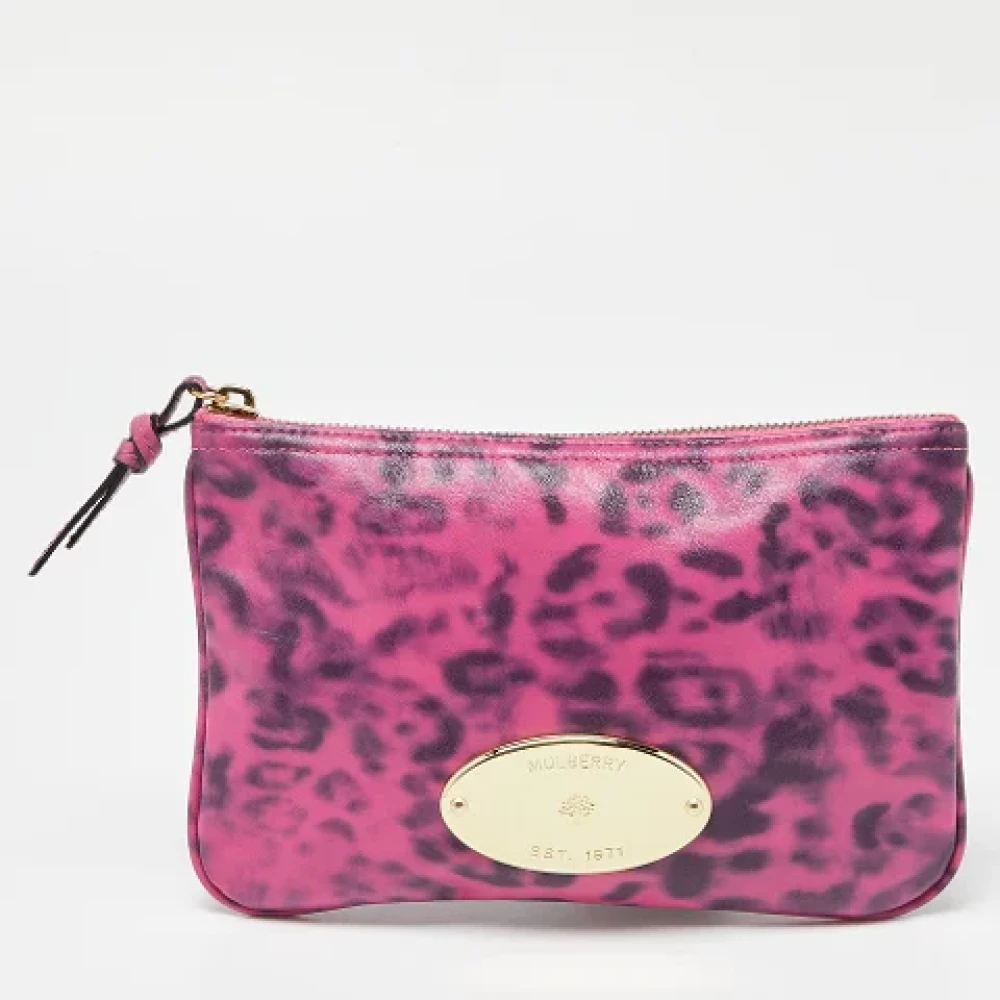 Mulberry Pre-owned Leather pouches Pink Dames
