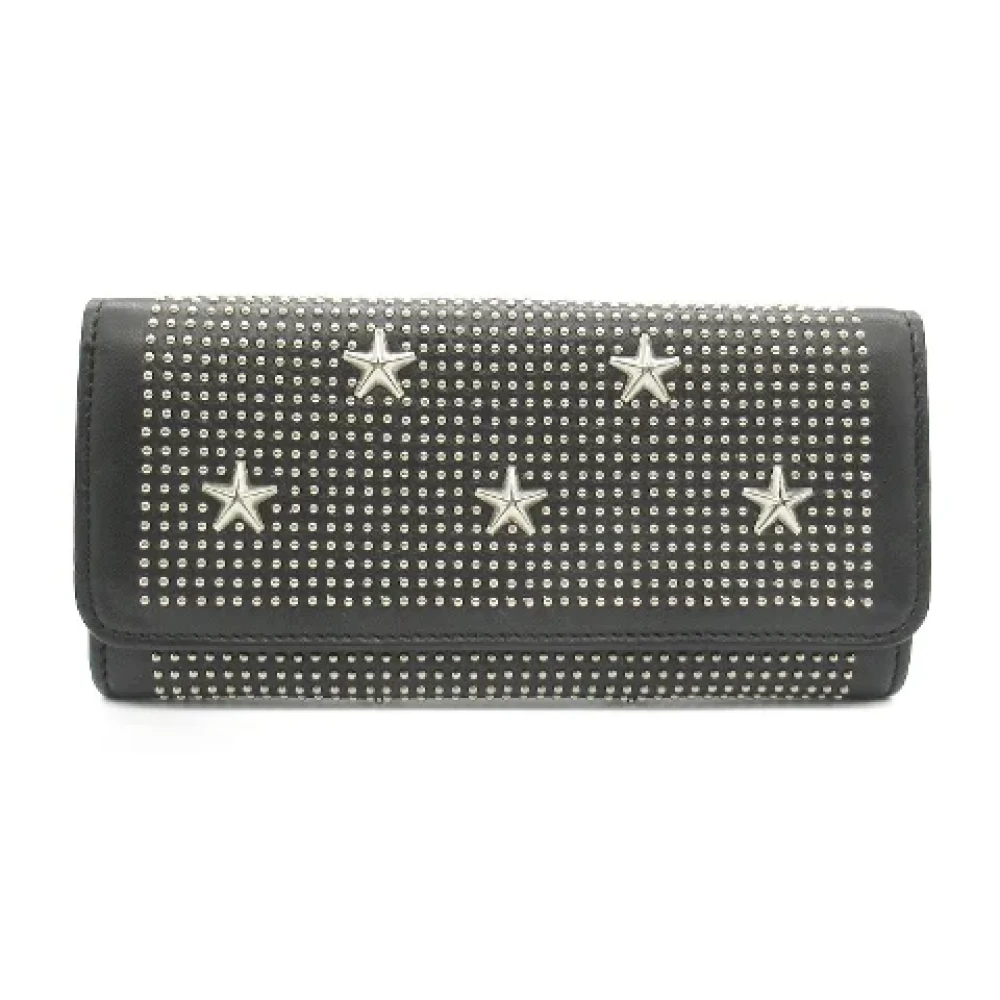 Jimmy Choo Pre-owned Leather wallets Black Dames