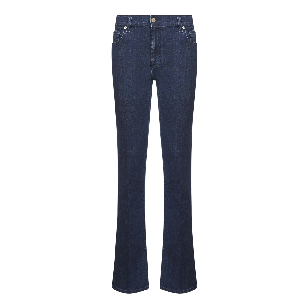 7 For All Mankind Women's Blue Flare Jeans,, Bootcut Slim Illusion Jeans W30