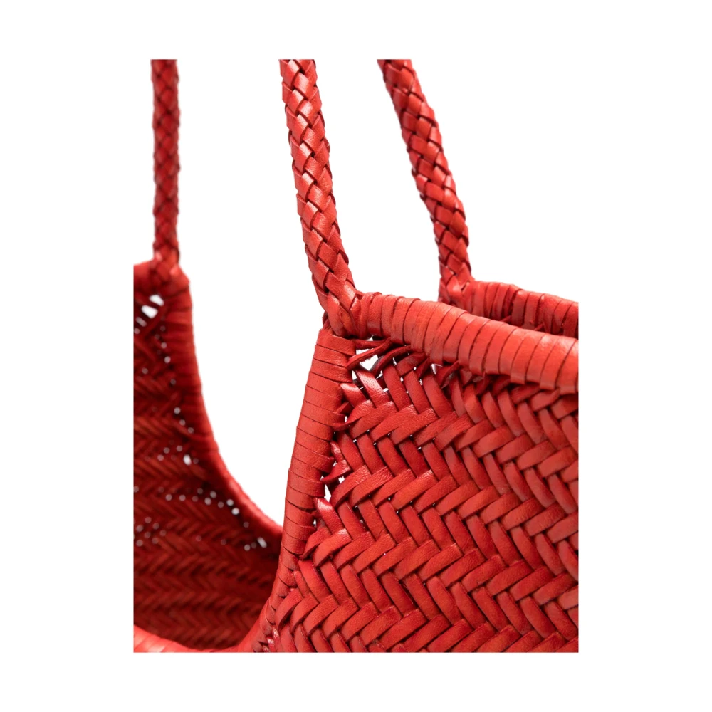 Dragon Diffusion Rode klaproos gevlochten schoudertas Red Dames
