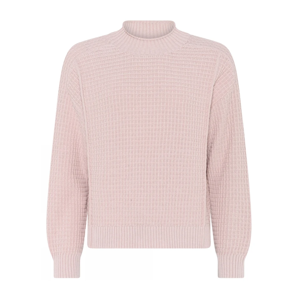 Skovhuus Casual Gestreepte Pullover Blouse Ash Rose Pink Dames