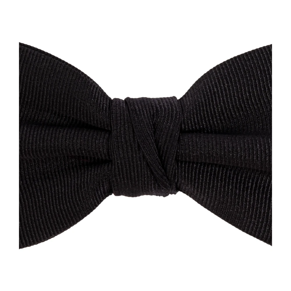 Lanvin Zijden vlinderdas Black Heren