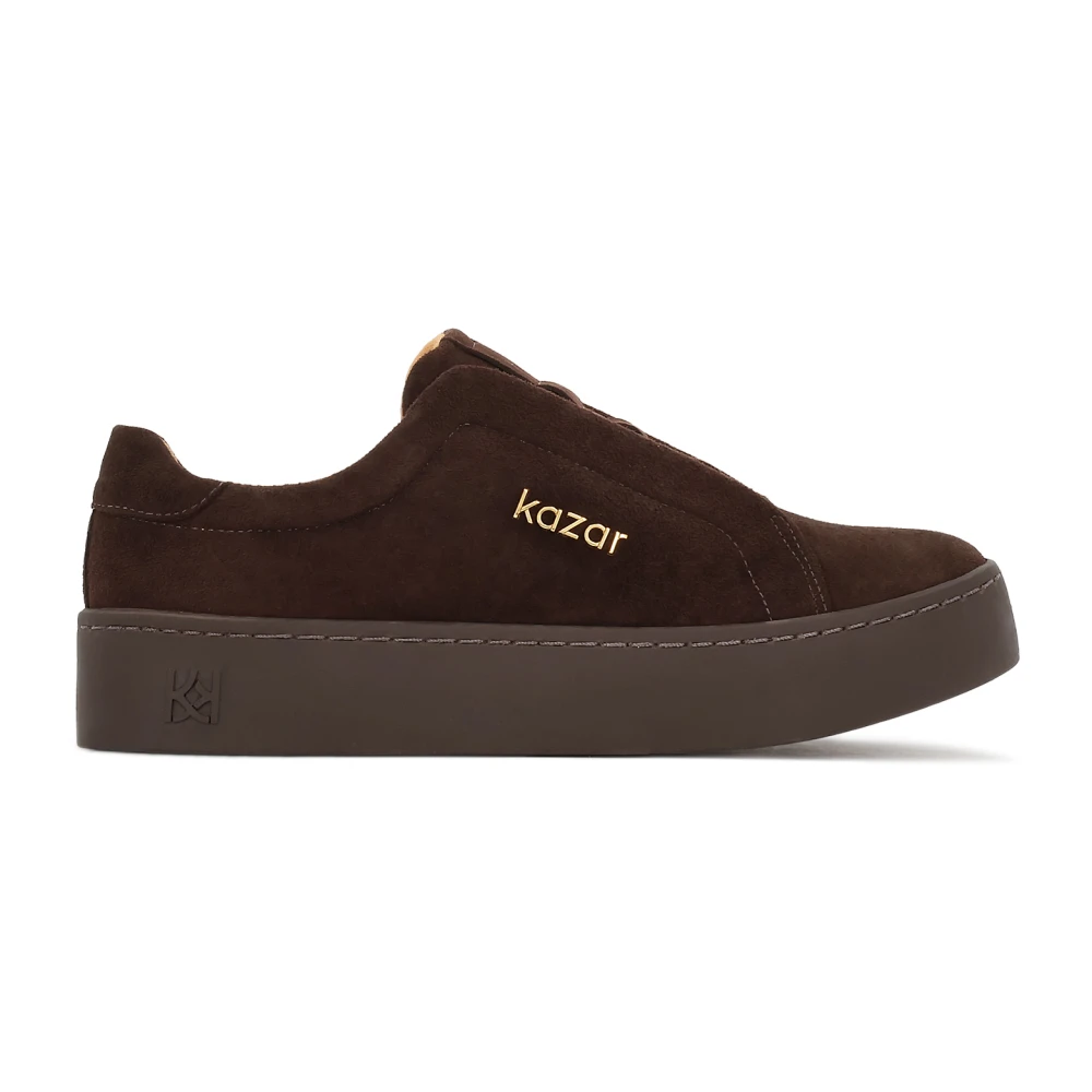 Kazar Suede bruine sneakers.Dit product valt klein uit. Dames Schoenen