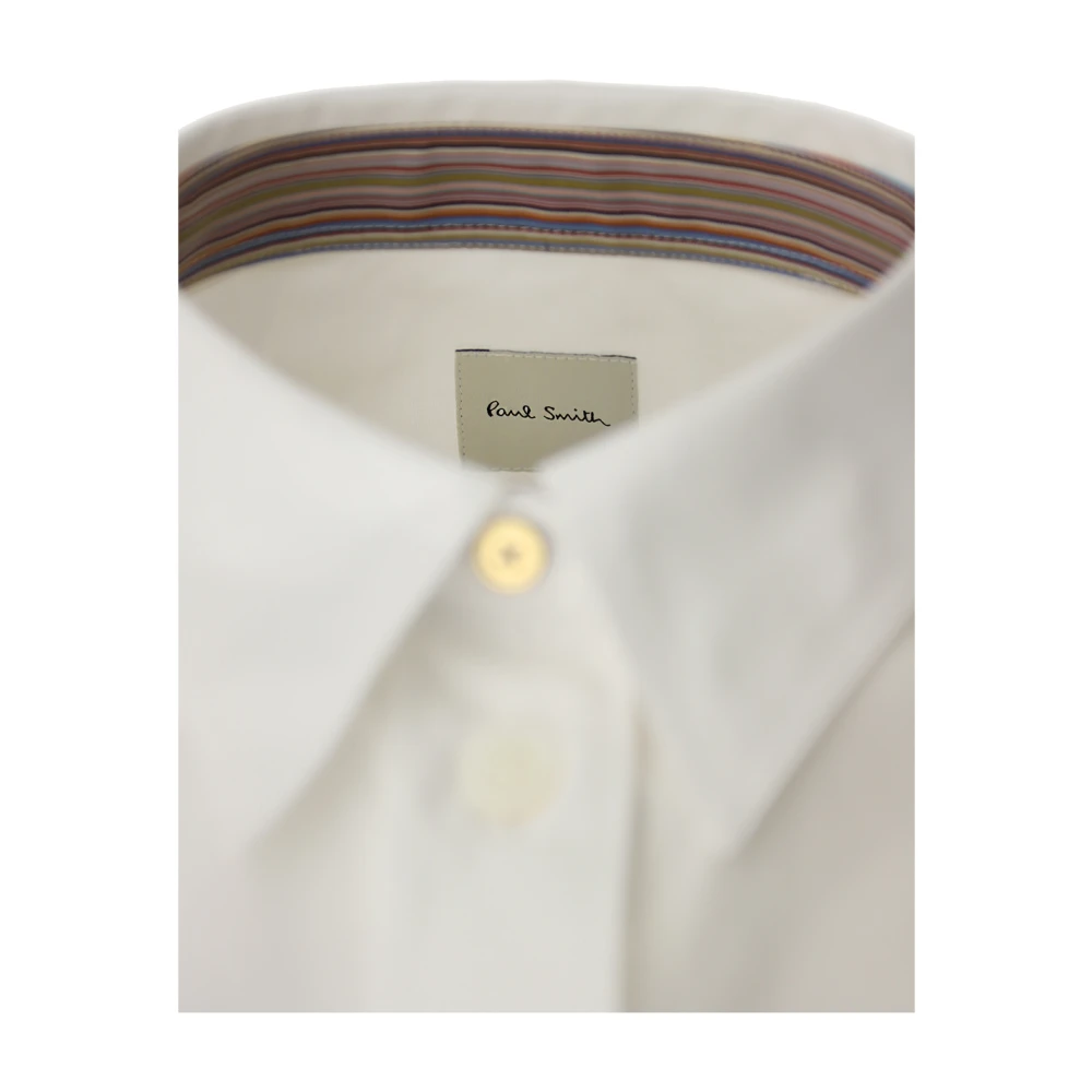 Paul Smith Klassieke Gestreepte Overhemd met Wijde Manchet White Dames