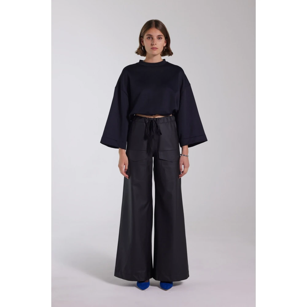 Stutterheim Waterdichte overall broek met trekkoord taille Black Dames
