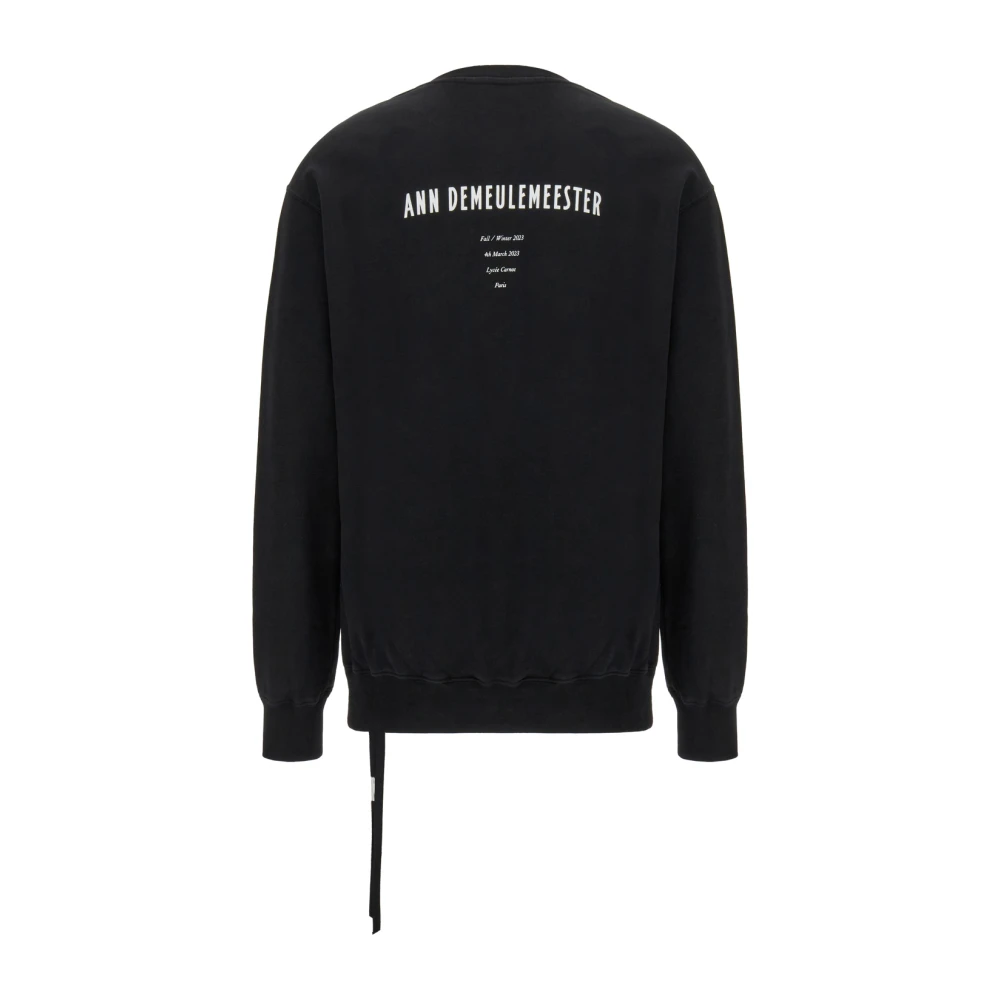 Ann Demeulemeester Stijlvolle Sweatshirt voor Mannen en Vrouwen Black Dames