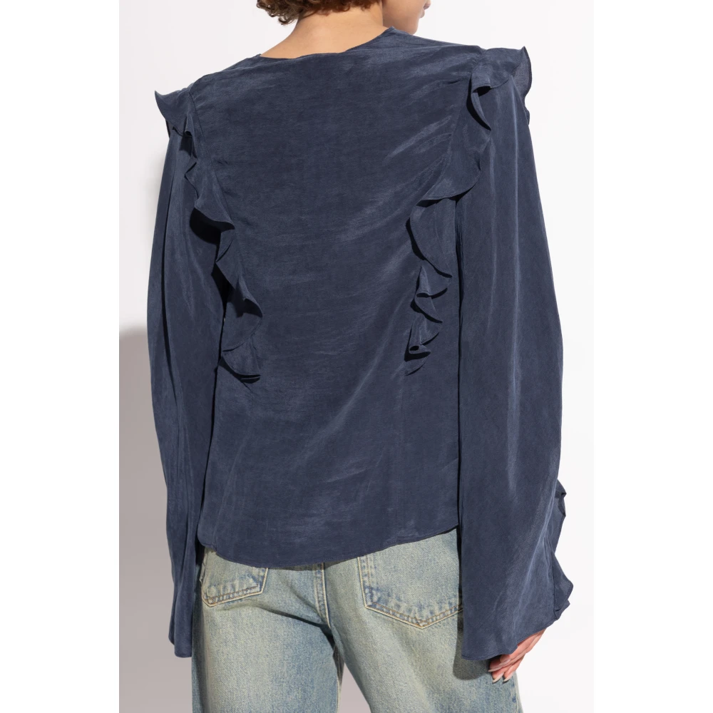 Samsøe Top Sarosa Blue Dames
