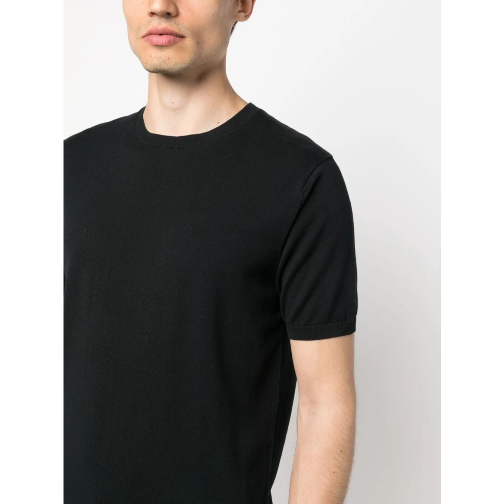 Aspesi Jersey T-shirt met ronde hals Blue Heren