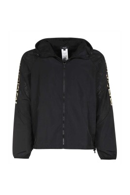 veste-noire-perforee-avec-capuche-a-cordon