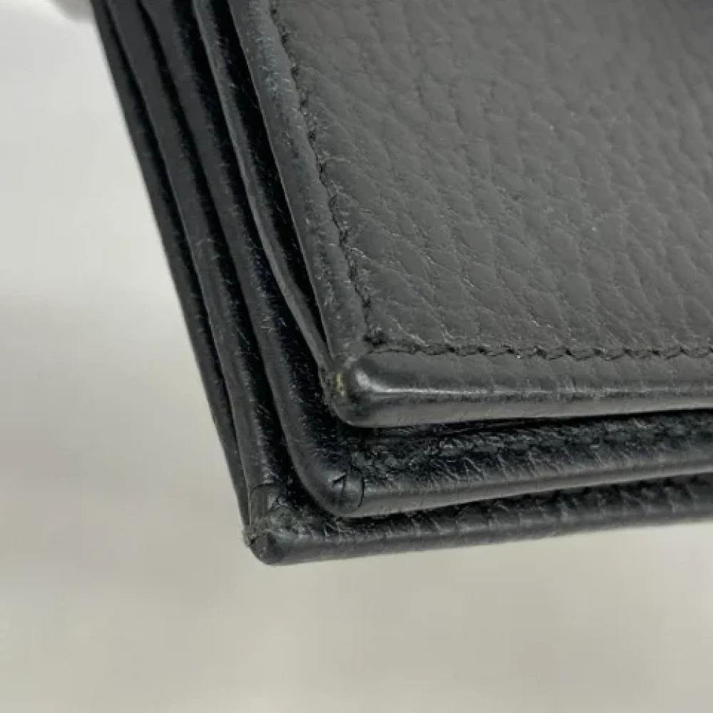 Gucci Vintage Pre-owned Leather wallets Black Dames