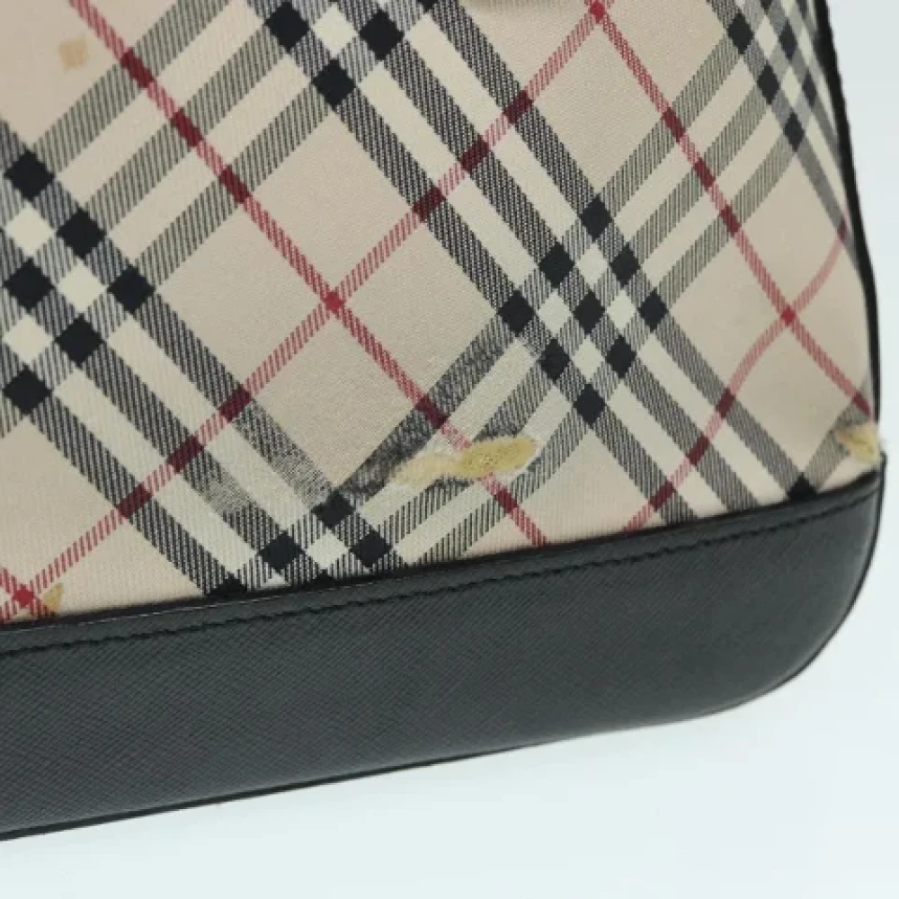 Burberry Vintage Pre-owned Canvas handbags Beige Dames
