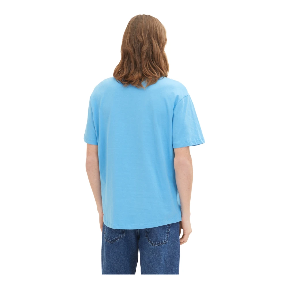 Tom Tailor Heren casual relaxed fit T-shirt Blue Heren