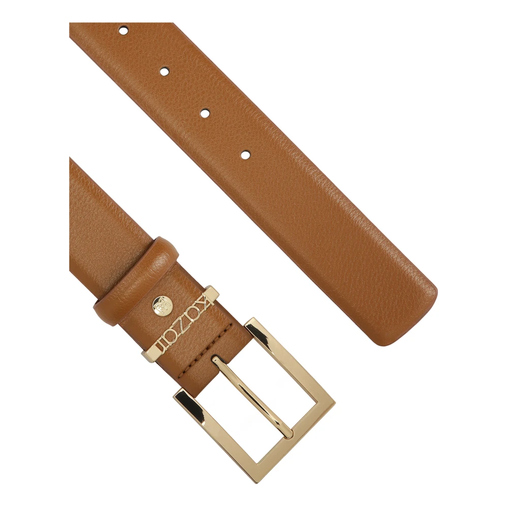 Kazar Bruine brede gladleren riem Brown Dames